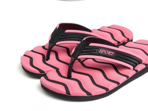 Mens Peacock Feathers Pattern Flip Flop for Mens Print Shock Absorption Shoes