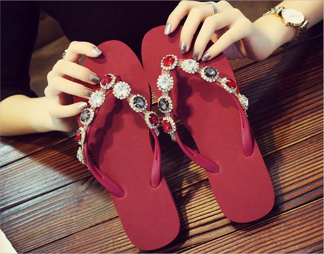 rhinestone flip flops wholesale