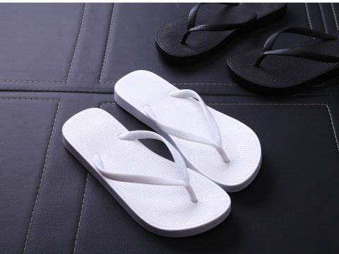 cheap white flip flops